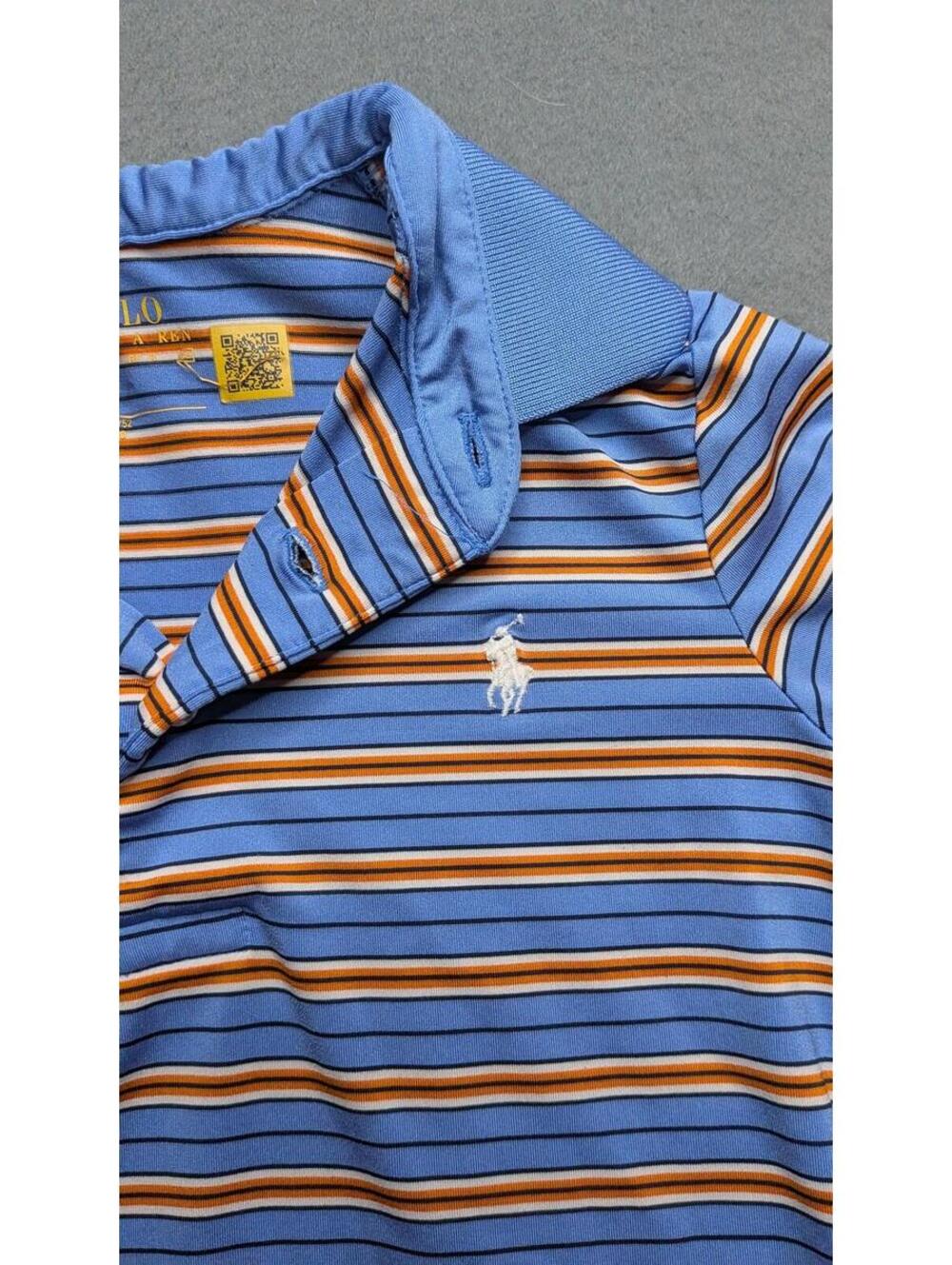 Polo Ralph Lauren Polo Shirt Kids 2T Blue Striped Short Sleeve Pony Logo